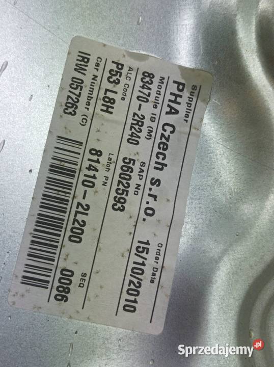 MECHANIZM SZYBY LEWY TYŁ KOMBI Hyundai i30 I