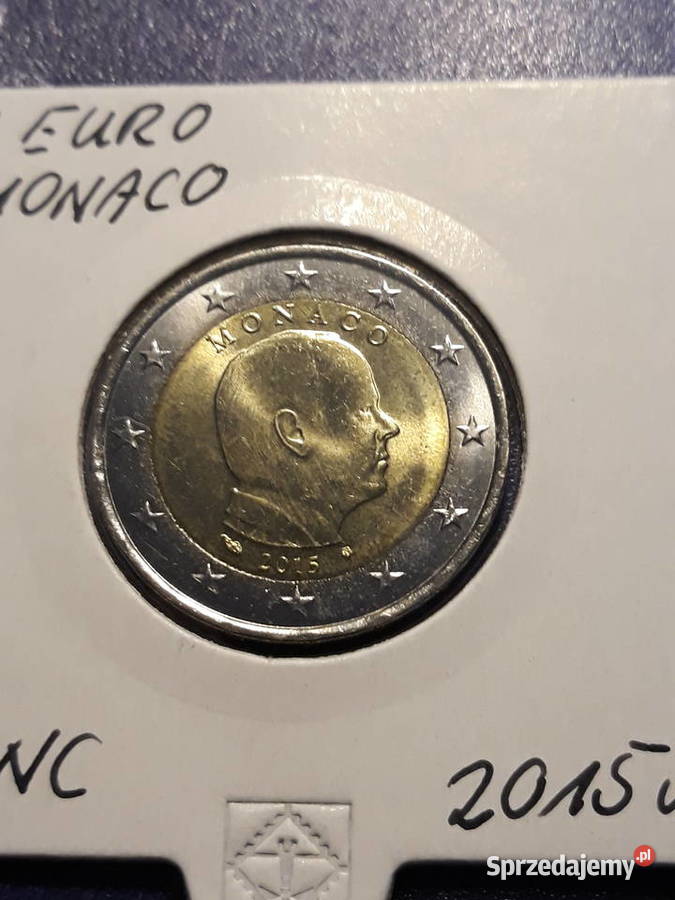 2 Euro Monako 2015 r menniczez rolki Numizmatyka wielkopolskie Konin
