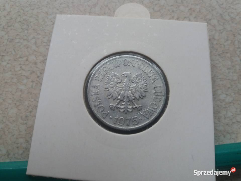 Moneta 50 groszy bez znaku mennicy 1975 Będzin