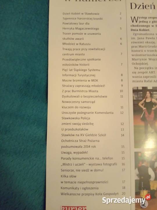 Sprzedam gazetę kurier sławkowski marzec 2015 Bukowno