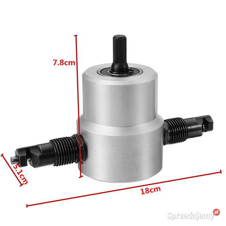 PRZYSTAWKA DO CIĘCIA BLACHY NOŻYCE NA WIERTARKĘ