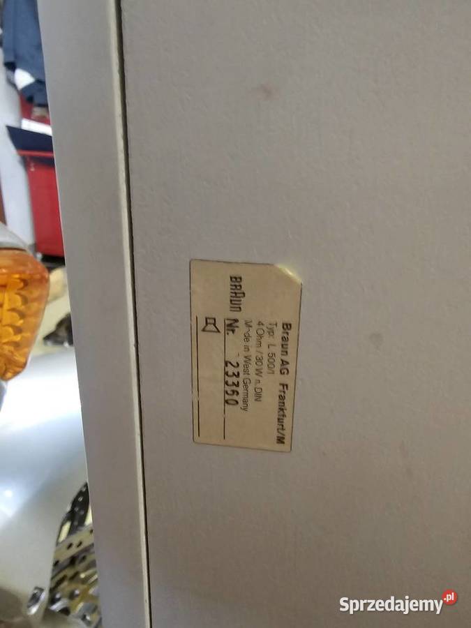 Kolumny głośnikowe Braun L5001 Słuchawki i głośniki Ludwinowo