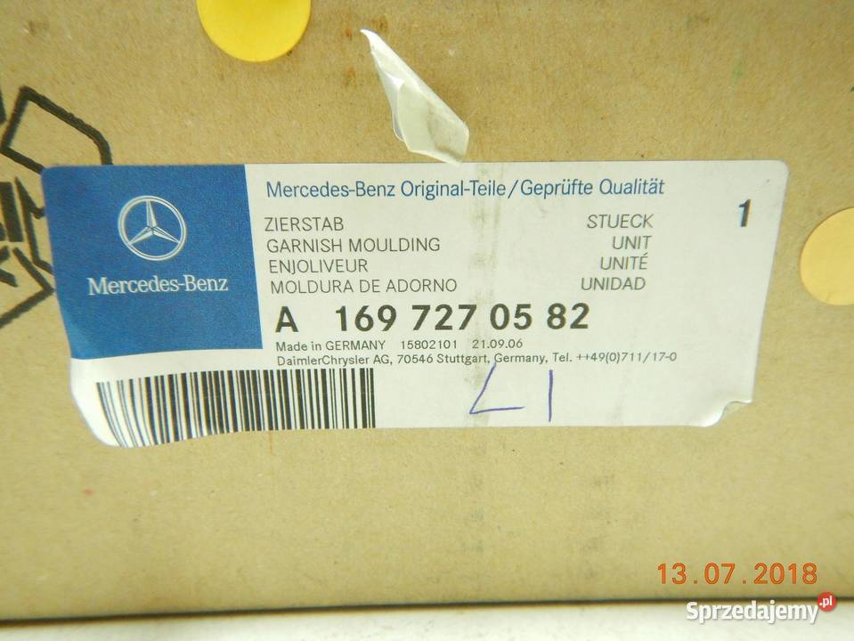 LISTWA DRZWI LEWYCH MERCEDES B CLASS W 245 lubelskie