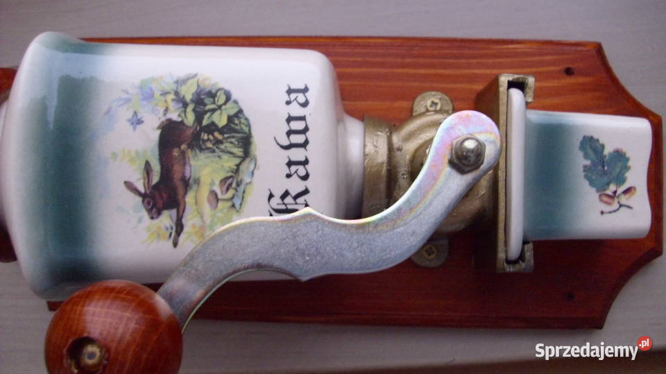 Młynek do kawy z zającem wiszący Kolekcje zachodniopomorskie Świnoujście sprzedam