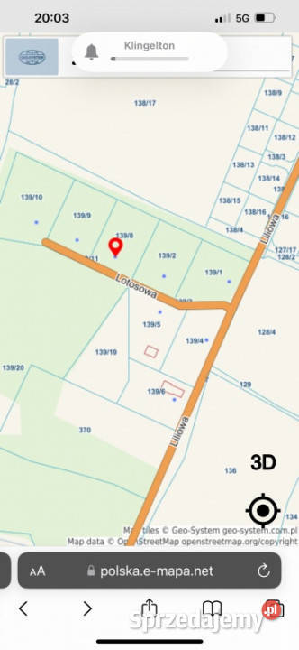 Działka siedliskowabudowlana