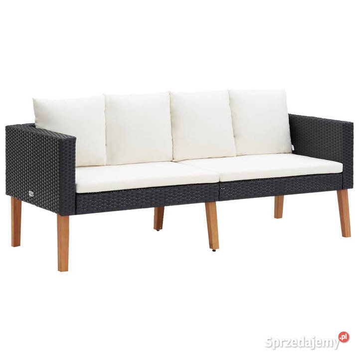 2osobowa sofa ogrodowa z poduszkami rattan PE Warszawa
