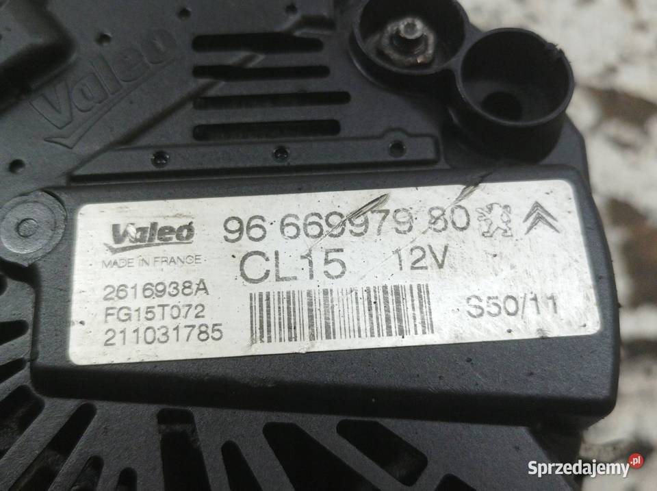 ALTERNATOR 9666997980 16 VTI THP Peugeot 5008 I