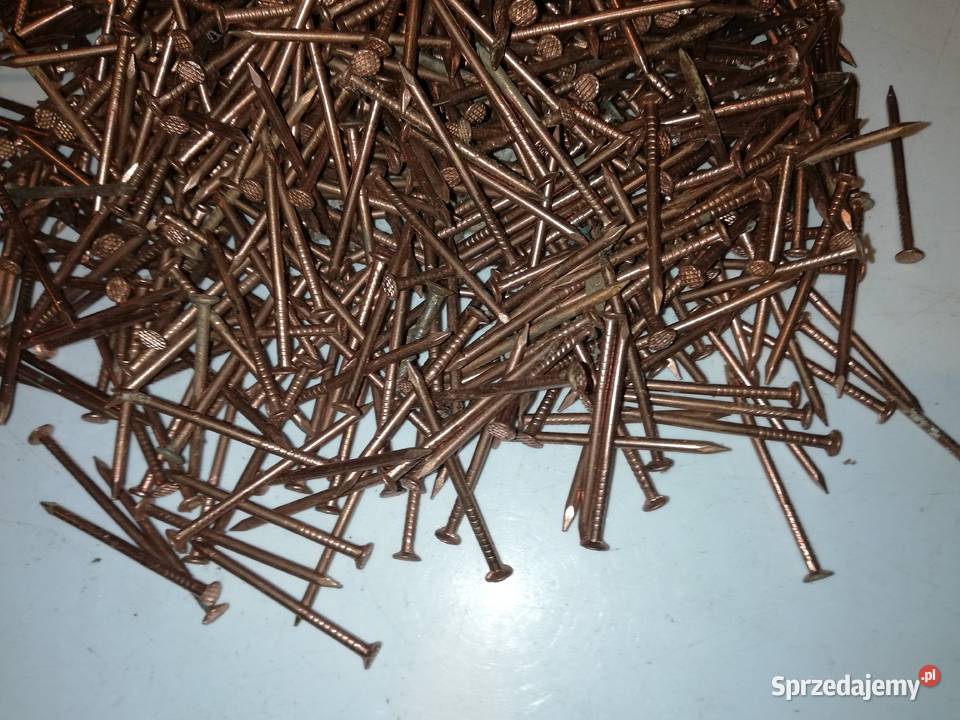 Gwoździe miedziane 35 1200 sztuk Warszawa