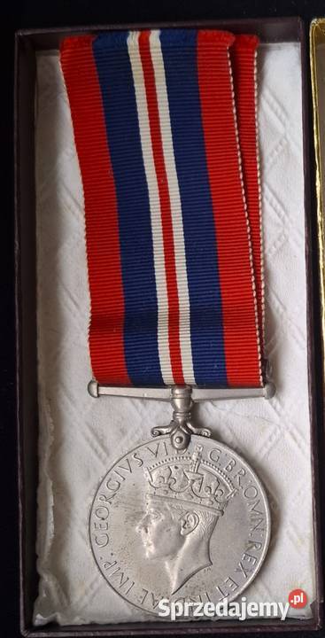 Oryginalny Medal Wojnę 19391945 PSZ Gliwice