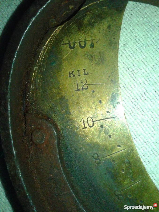 Stara waga targowa zbozowo detaliczna 075 Bielsko-Biała