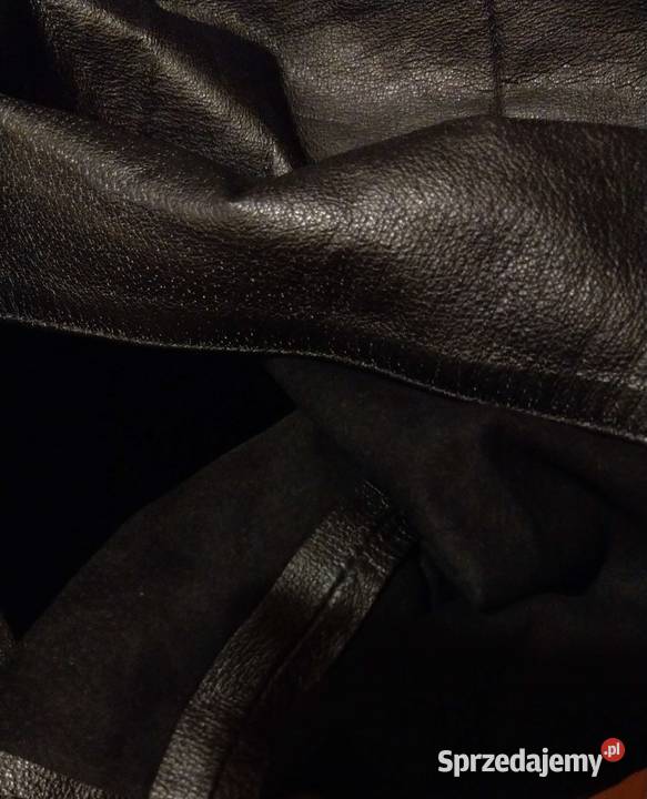 Skórzana spódnica LOTUS midi M L PRL wysyłka Warszawa