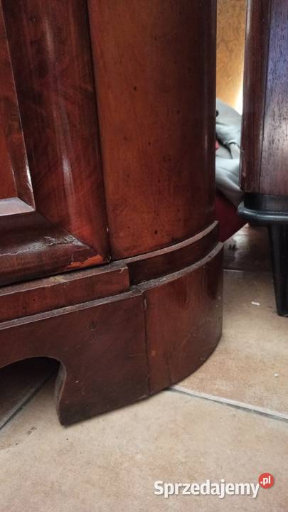 Komoda narożna z mahoniu politura Biedermeier Gdańsk