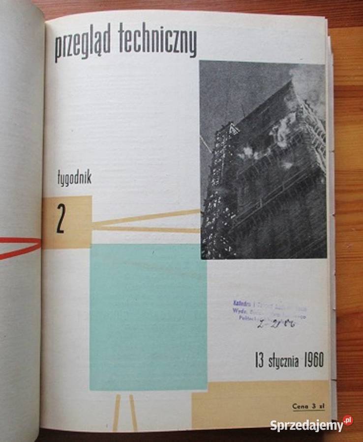 Przegląd techniczny rocznik 1960 czasopisma Łódź