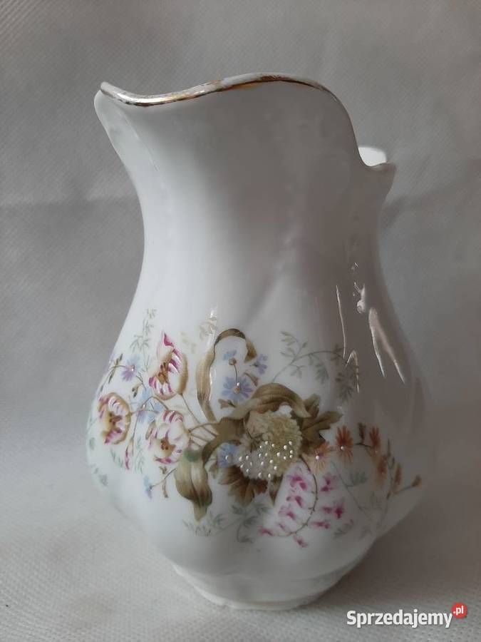 Porcelanowy ręcznie malowany mlecznik niemiecki Inowrocław sprzedam