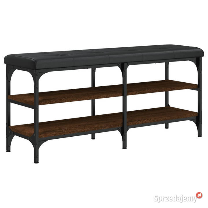 Ławka na buty brązowy dąb 102x32x47 WM835166 Szafki Warszawa