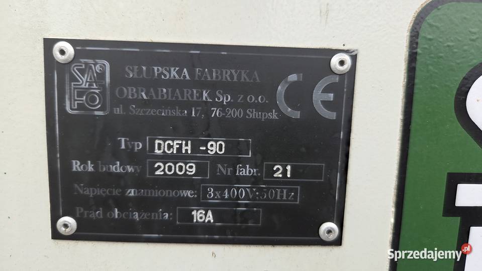 Frezarka do półwałków SAFO DCFH90