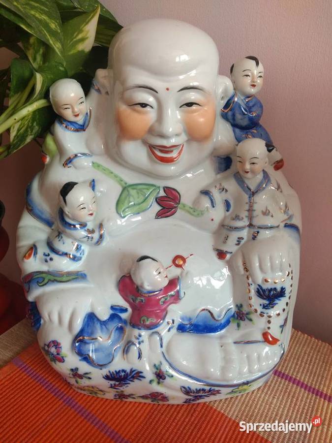 Uśmiechnięty Budda Figurka porcelanowa Chiny mazowieckie Radom