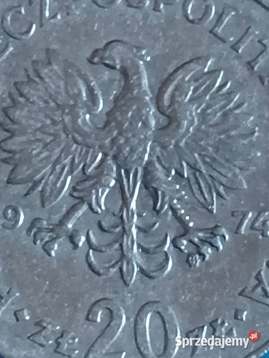 Sprzedam drugie 20 zl 1974 r Nowotko Mały Orzeł