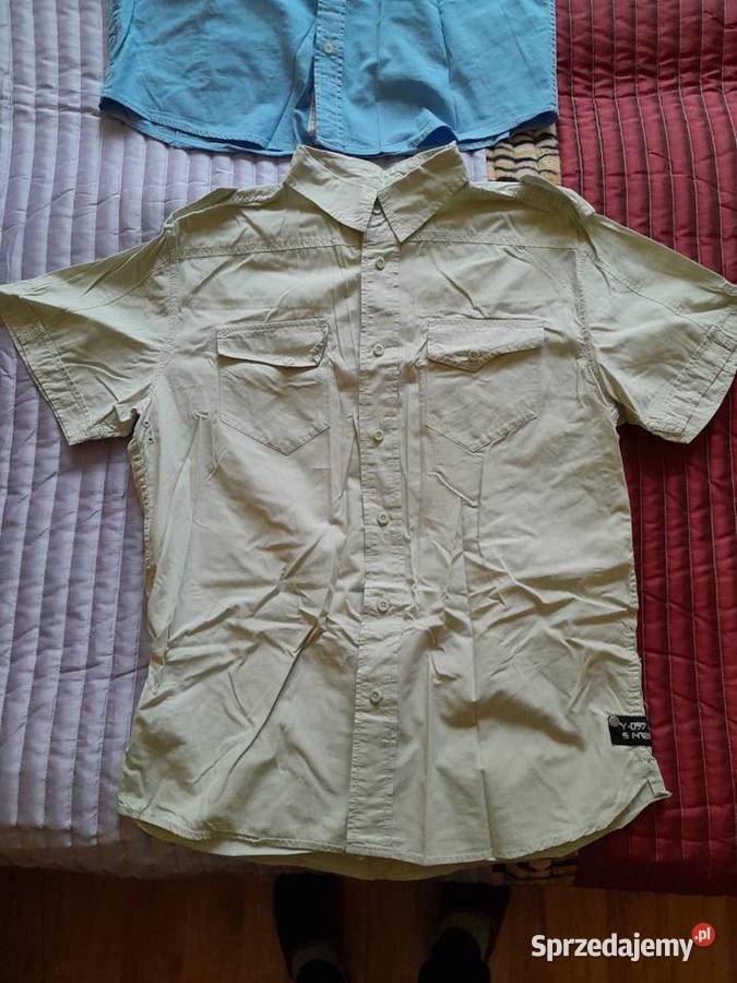 Różne męskie koszule z krótkim rękawem zadbane Polkowice