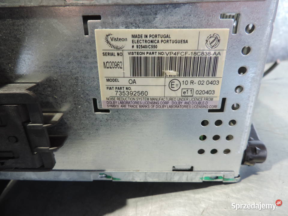 FIAT STILO RADIOODTWARZACZ 735392560 Nowy Sącz sprzedam
