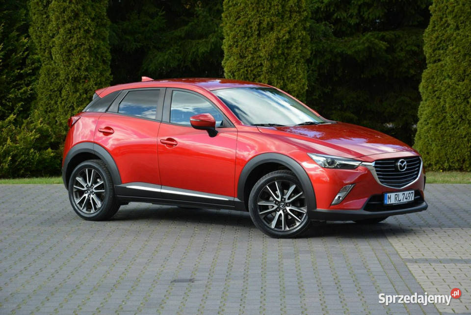Mazda CX3 Skóry Navi Kamera Head Up Ledy Xenon ASR (kontrola trakcji) Ostrów Mazowiecka