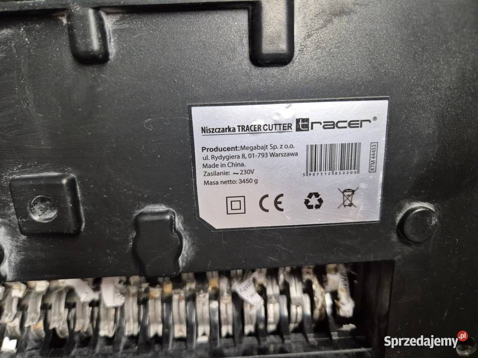 Niczarka do dokumentów płyt CD Tracer bez Ruda Śląska sprzedam