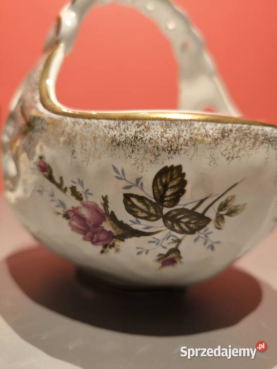 Ażurowy koszyk porcelanowy Chodzież wielkopolskie Poznań sprzedam
