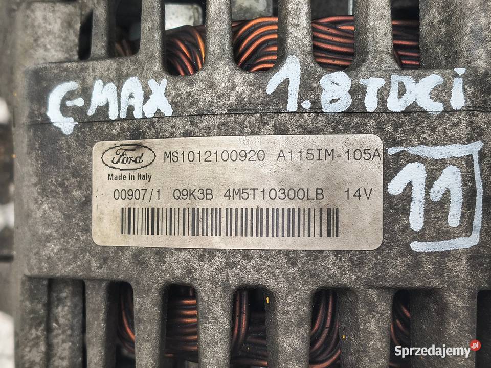 ALTERNATOR Ford Focus MK2 C 18 TDCi 4M5T10300LB osobowe Chełm sprzedam
