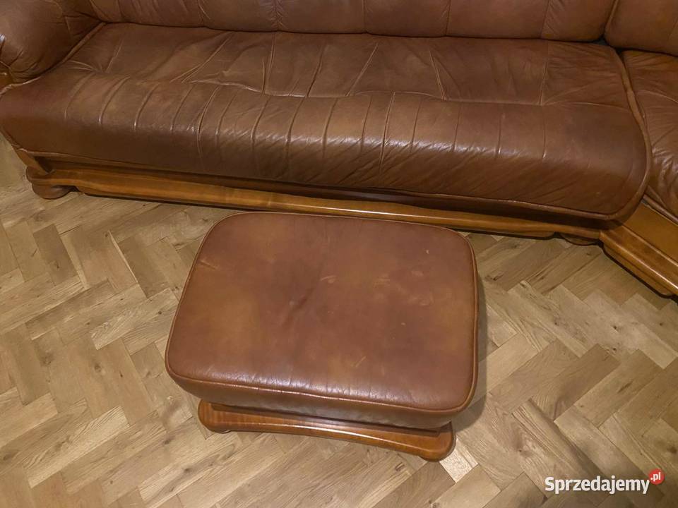 Narożnik skórzany pięcioosobowy z funkcją spania Częstochowa
