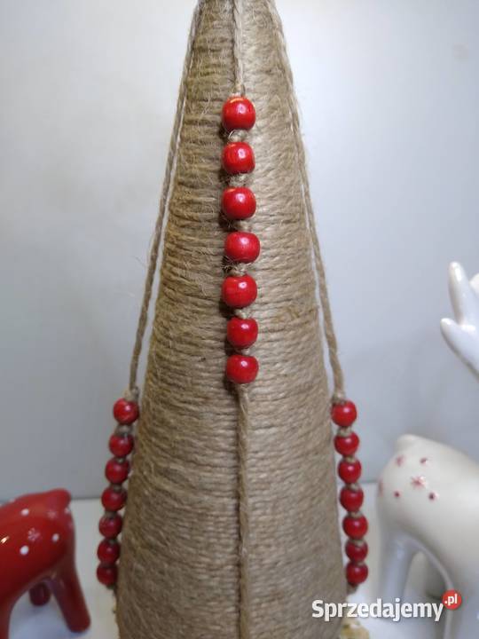 Choinka Ozdoba Juta Handmade