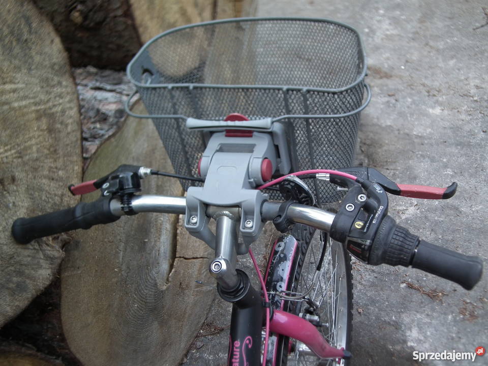 Rower Decathlon BTWIN 24 czarnoróżowy z Jugowice