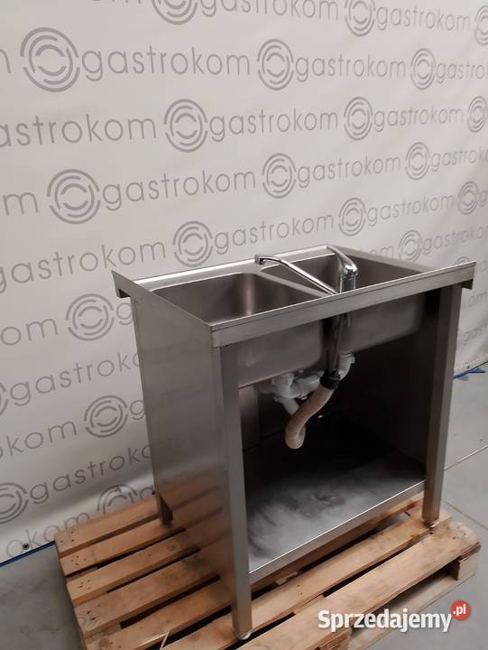 Stół z 2 zlewami drzwi przesuwne 80x60x85 Wrocław