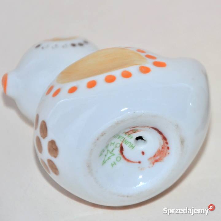 Kura i 2 kurczęta Art Deco porcelana Hollohaza Warszawa