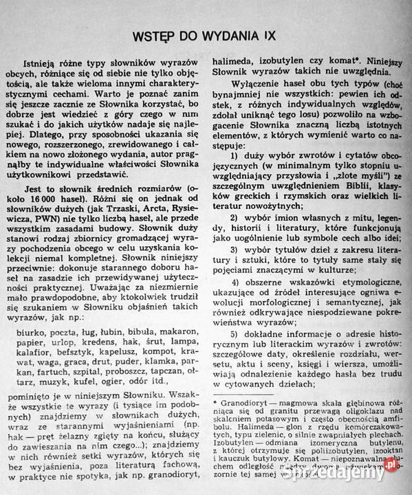 Słownik wyrazów obcych i zwrotów obcojęzycznych twarda Chełm