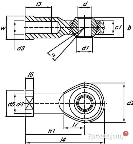 Głowica przegubu M12x125 GSM12125