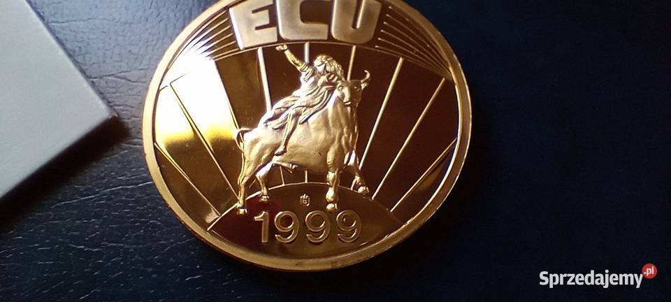 Stare monety Medal ECU 199 Numizmatyka Lesko