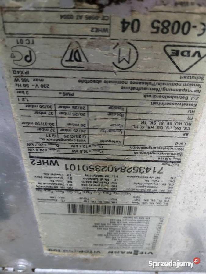 Viessmann Vitopend WHE2 części Piaseczno sprzedam