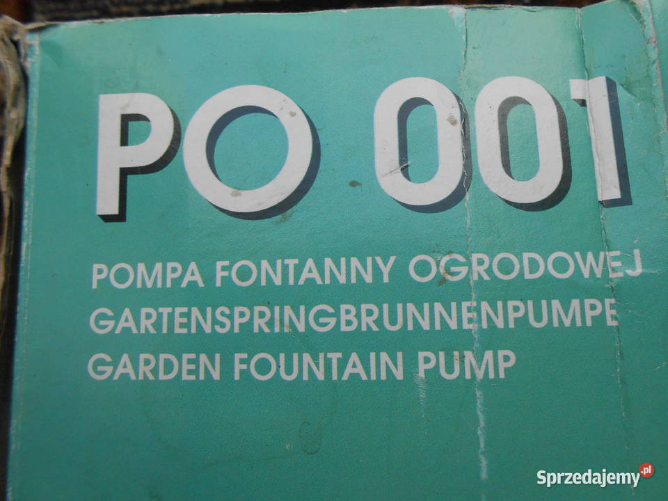 Pompa elektryczna do fontanny oczka wodnego wielkopolskie Baranów