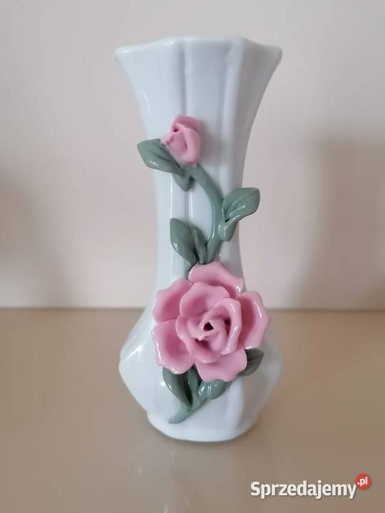 porcelanowy wazonik vintage łódzkie