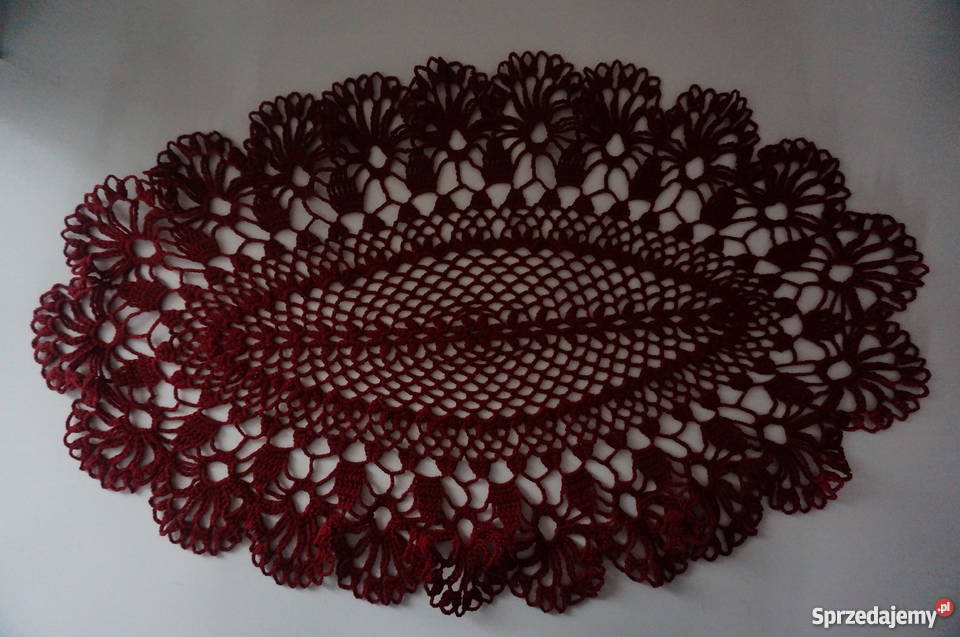serwety serwetki obrus bieżnik szydełkowe Libiszów-Kolonia