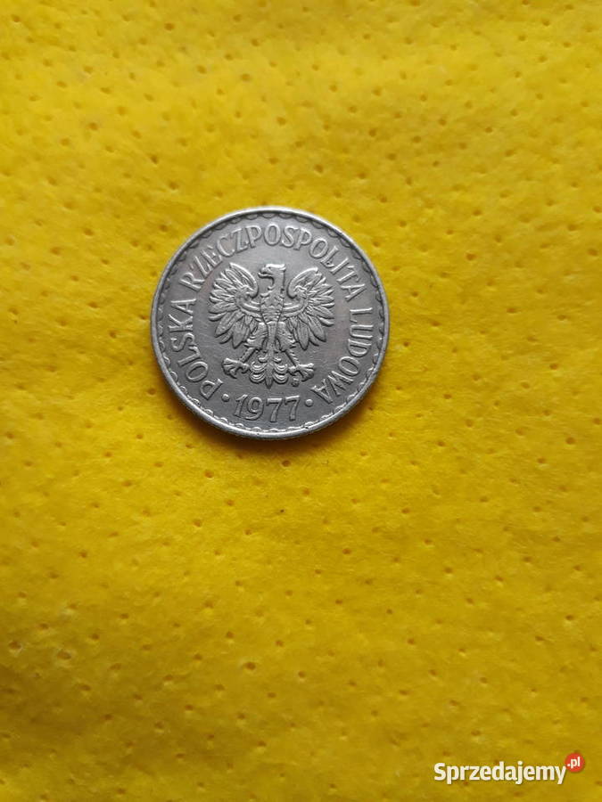 Moneta PRL 1 1977 mennicza Destrukt Bukownica