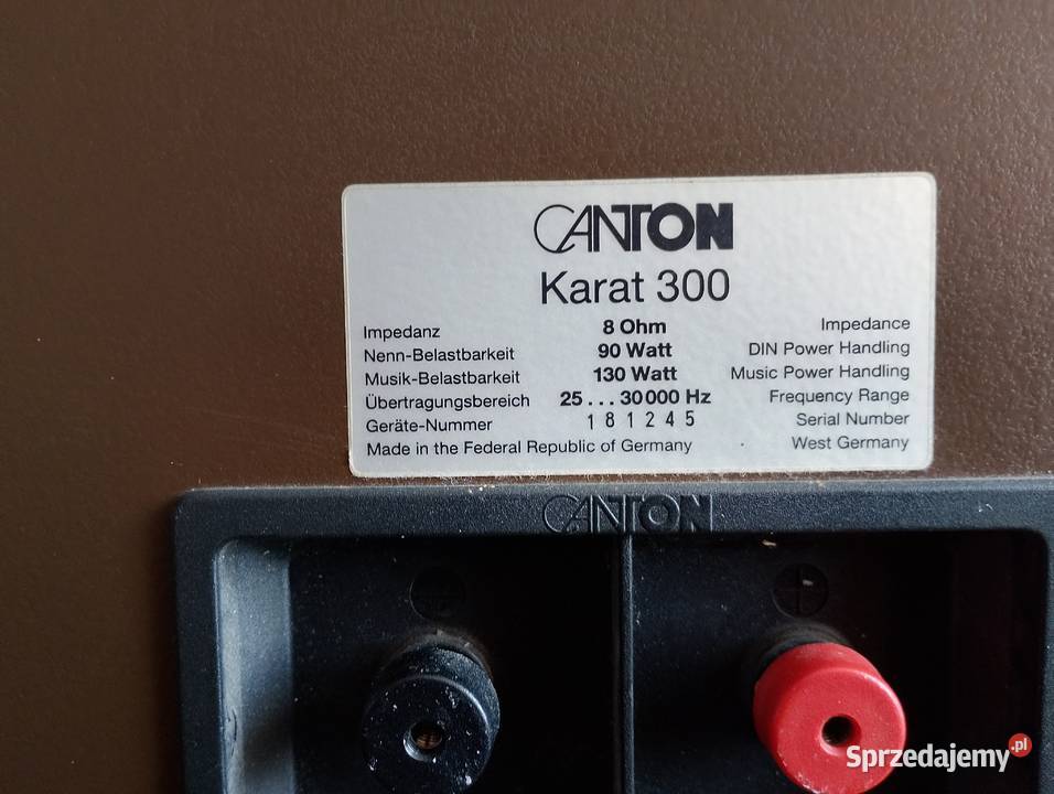 Kolumny Canton Karat 300 Strzegom sprzedam