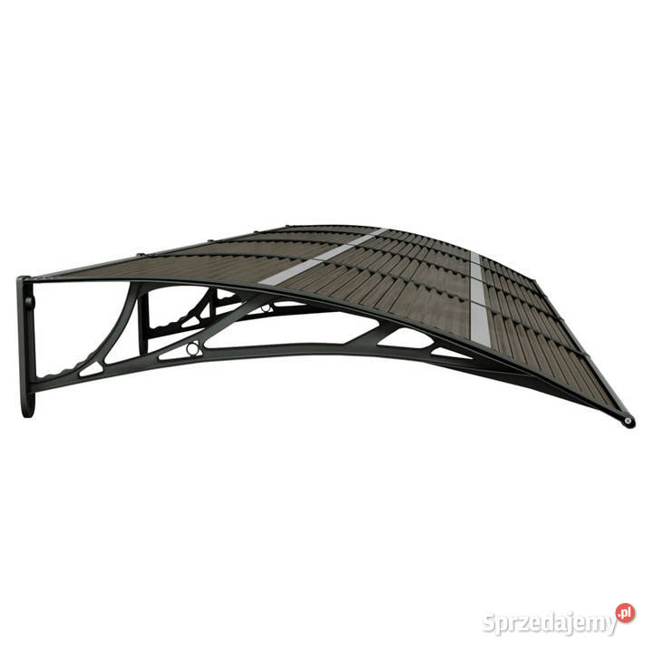 Daszek drzwi czarny 350x100 poliwęglan WM153596 Warszawa