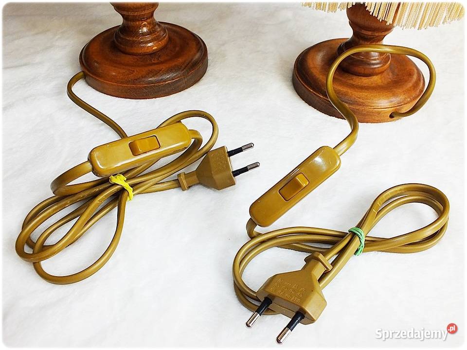 Stare Lampki Nocne Retro z prawdziwej cienkiej Żary