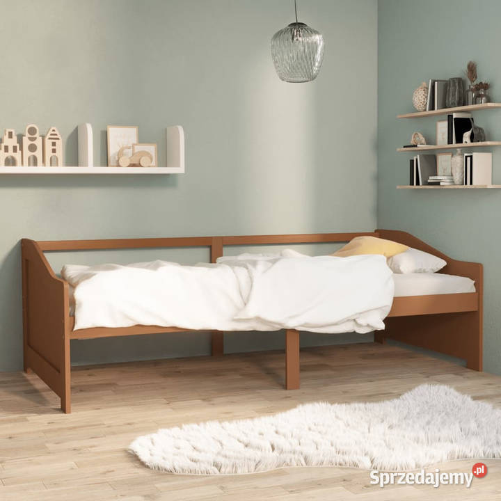 3osobowa sofałóżko miodowy brąz sosnowa 90 x 200 204cm