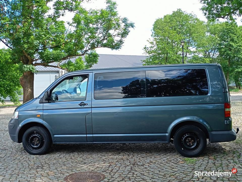 Ładny VW Transporter T5 25TDI LonG 6 Osobowy 2x Rok produkcji 2004 Gostynin