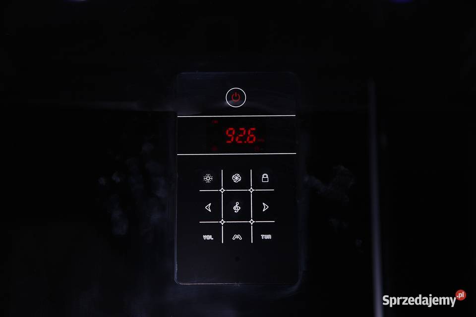 Kabina prysznicowa z hydromasażem 80 x 100 czarny Grabówka