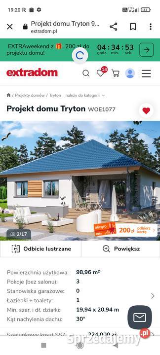 Projekt domu tryton sprzedam