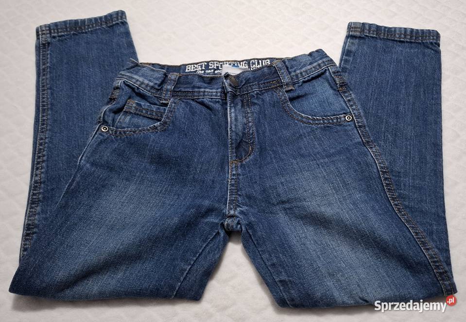 Spodnie chłopięce dżinsy niebieskie Topolino 128 chłopiec Czeladź