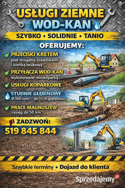 Usługi minikoparką Magnuszew usługi budowlane